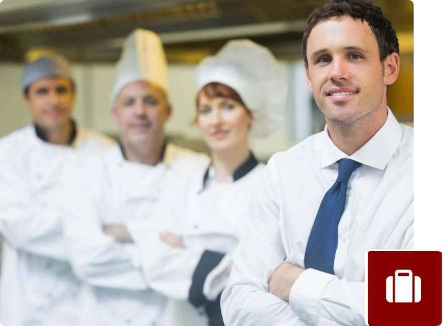 A group of chefs standing in front of each other.